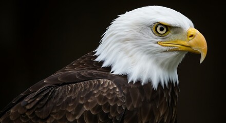 Obraz premium A close up shot of a Southern Bald Eagle