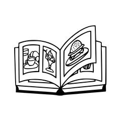 doodle style recipe book