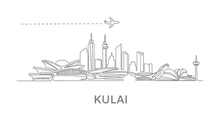 Kulai Skyline Single Line Airplane.