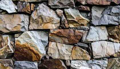 Close-up view of a stone wall