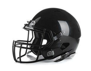 Fototapeta premium Black football helmet, studio shot