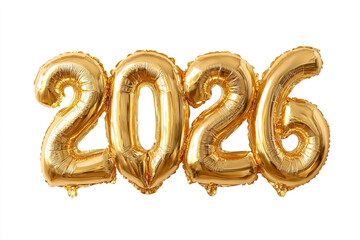 Celebrate a golden 2026 with shimmering balloon letters for New Year's Eve or anniversary