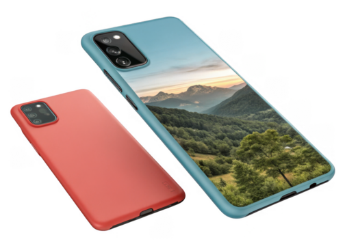  mobile-phone-case on a isolated transparent background	