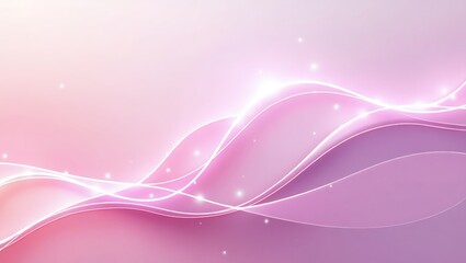 Modern abstract gradient background with flowing wavy lines and soft light effects, in elegant pink and lavender tones, high resolution, suitable for modern lifestyle or fashion themes. Generative Ai.
