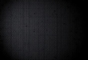 Obraz premium Heavy, textured black fabric weave; grunge, abstract halftone overlay , grunge, style