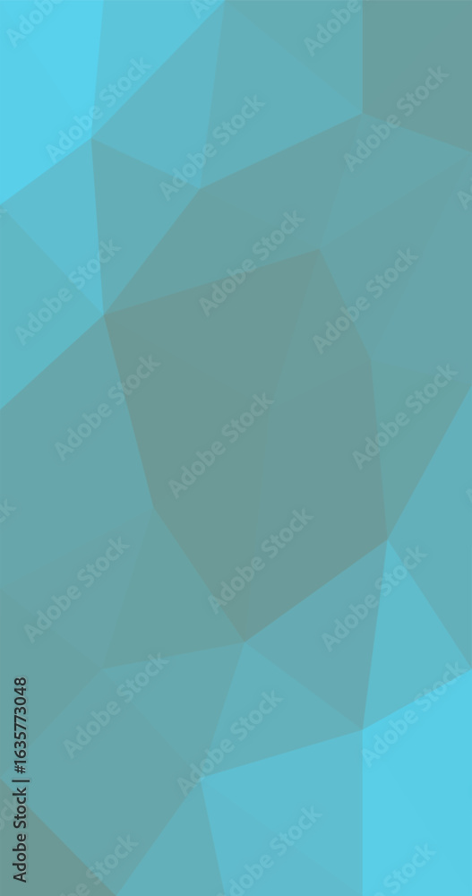 Aufkleber cyan abstract geometric rumpled triangular low poly style vertical illustration graphic background