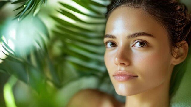 A woman with her eyes closed, possibly in meditation or deep thought