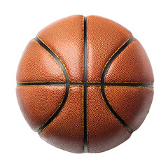 Fototapeta premium Basketball isolated on transparent background, a popular sport played worldwide