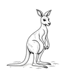kangaroo vector illustration