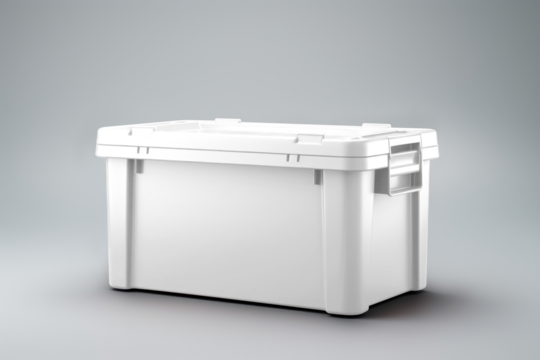 Plastic container png transparent mockup