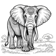 elephant cartoon illustration