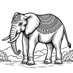 elephant cartoon illustration