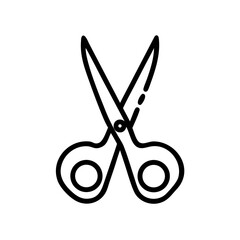 Fototapeta premium Scissors Icon for Creativity and Crafting Topics