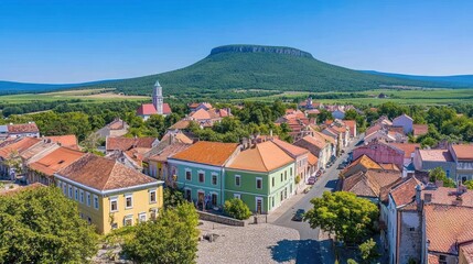 Fototapeta premium Colorful european town scenic view