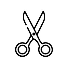 Fototapeta premium Scissors Icon for Creativity and Crafting Topics