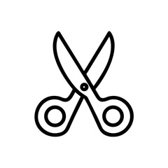Fototapeta premium Scissors Icon for Creativity and Crafting Topics