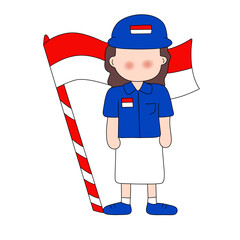 Children Celebrate Indonesian Independence Day