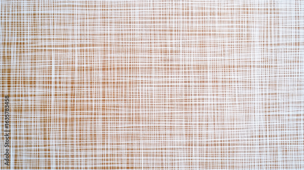 Poster Woven texture design. Grid pattern background with uneven threads. Abstract textile surface for fabric design backdrop.