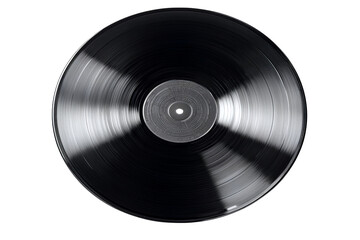 Vinyl music record isolated on white background