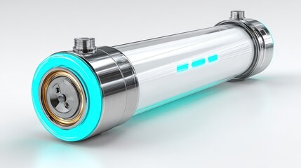 Sleek YAG laser rod showcasing yttrium's unique properties and design
