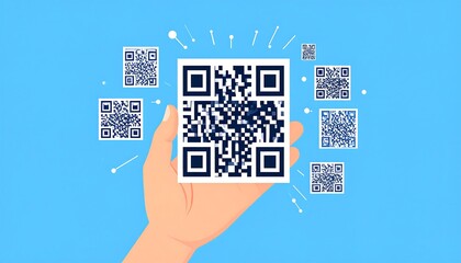 QR Code held in hand