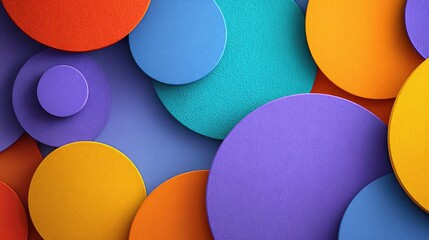 Layered circles in vibrant hues