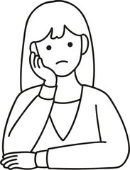 a troubled woman