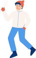 People with sparkles