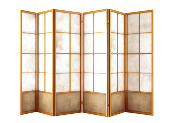 Light beige traditional Japanese room divider