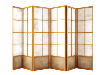 Light beige traditional Japanese room divider