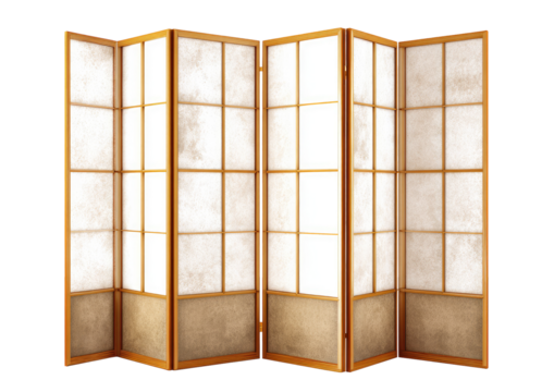 Light beige traditional Japanese room divider