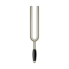 crystal tuning fork cartoon vector illustration