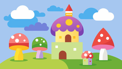 mushroom village birthday fantasy celebration