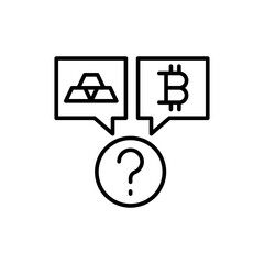 Investment planning outline icons, minimalist vector illustration ,simple transparent graphic element .Isolated on white background