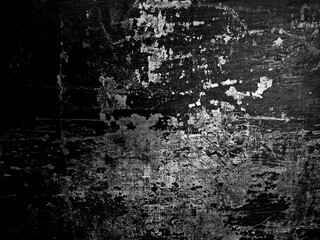 Weathered dark grunge wall texture. Abstract scratched surface background. Old and dirty effect for overlay design.