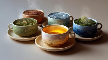 NatureThemed Cups with Scenic Designs