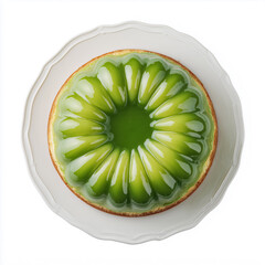 Swedish princess cake with green marzipan