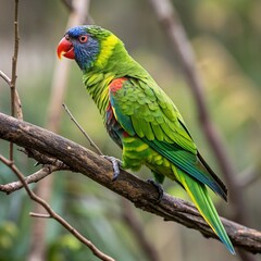 Vibrant Parrot Stock Photo for Wildlife and Nature Projects

