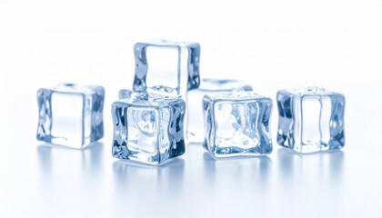 透明感のある正方形の氷