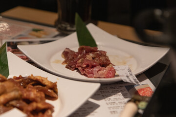 Genghis Khan Lamb and Vegetable BBQ on a Cast Iron Griddle in a Local Sapporo Restaurant