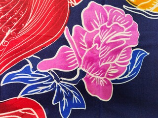 Sarong woman multicolor woven handmade Thai traditional fashion fabric textile original pattern style wallpapers backgrounds and textures design.	