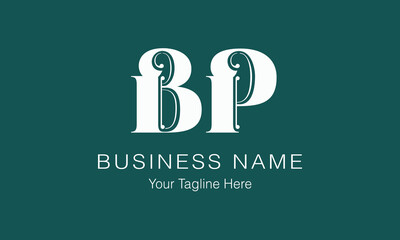 BP B bp initial logo | initial based abstract modern minimal creative logo, vector template image. luxury logotype logo, real estate homie logo. typography logo. initials logo
