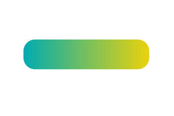 Horizontal rounded rectangle gradient bar in teal to yellow for UI design, banners, and graphic overlays on transparent background