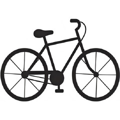 vintage bicycle silhouette