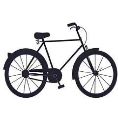 Minimalist Bicycle Vector Illustration – Flat Style
