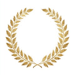 Golden laurel wreath