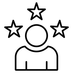 Reputation line icon