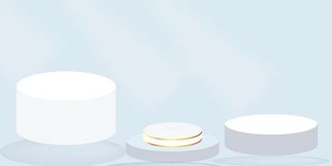 Stage podium with lighting, Stage Podium Scene with for Award, Decor element background. Vector illustration