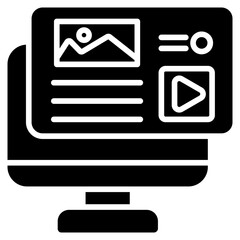 Fototapeta premium Landing Page Icon