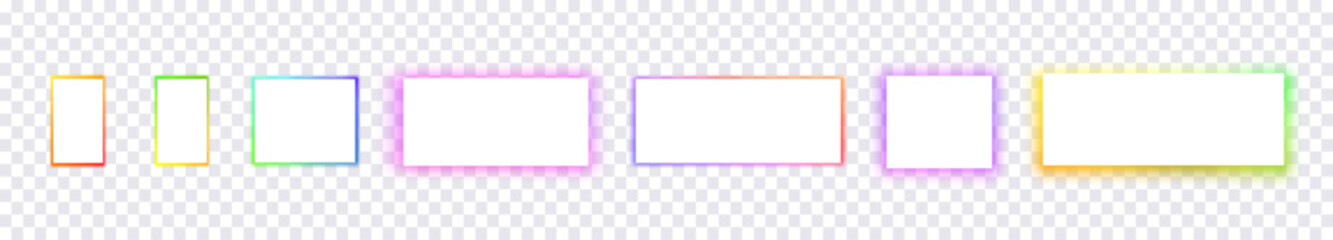 Futuristic Glow Elements for Science Theme